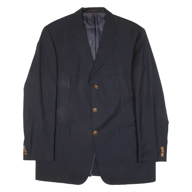 PIERRE CARDIN Mens Blazer Jacket Blue Knit Wool XL