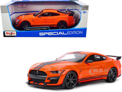 2020 Ford Mustang Shelby GT500 Orange with Black Stripes \