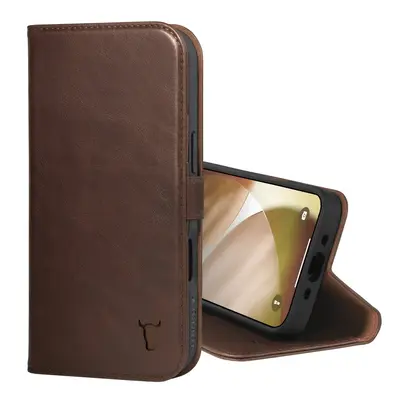 Apple iPhone Air Leather Wallet Case (MagSafe Charging) - Dark Brown
