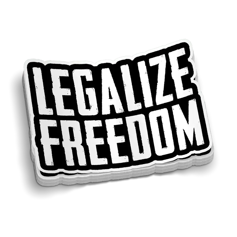 Legalize Freedom Hard Hat Decal