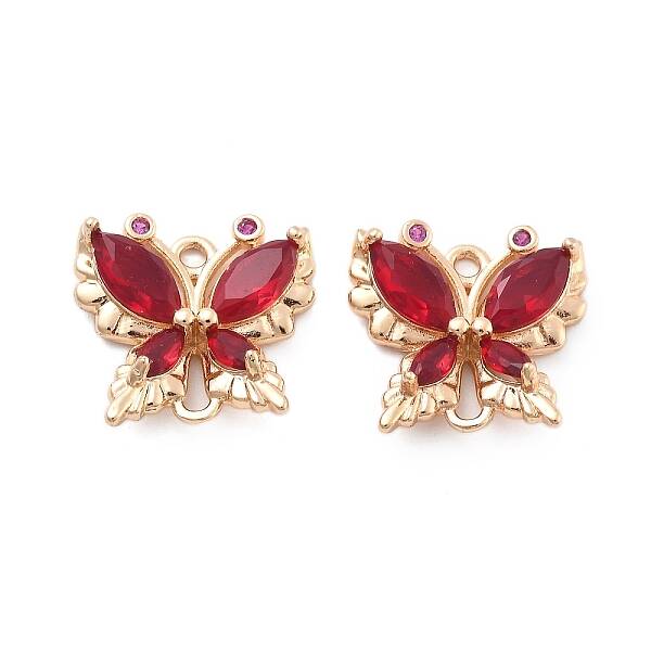 Brass Glass Connector Charms