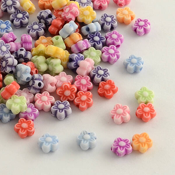 Craft Style Colorful Acrylic Beads