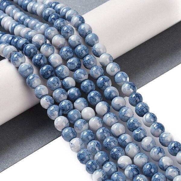 Baking Paint Glass Bead Strands