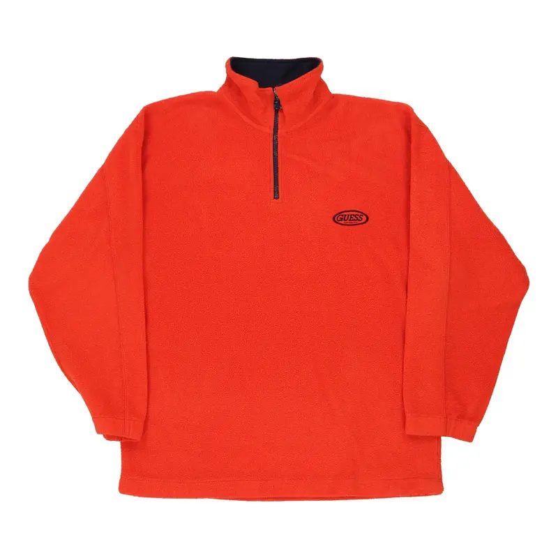 Guess Fleece - XL Orange Polyester