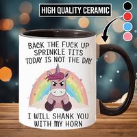I May Sparkle, But Don't Underestimate My Rage Funny Unicorn Mug-  Funny Gift Mug For Best Friend - scs10159 Ceramic Classic ...