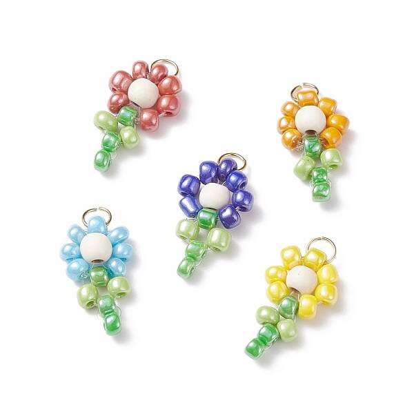 Glass Seed Beaded Pendants