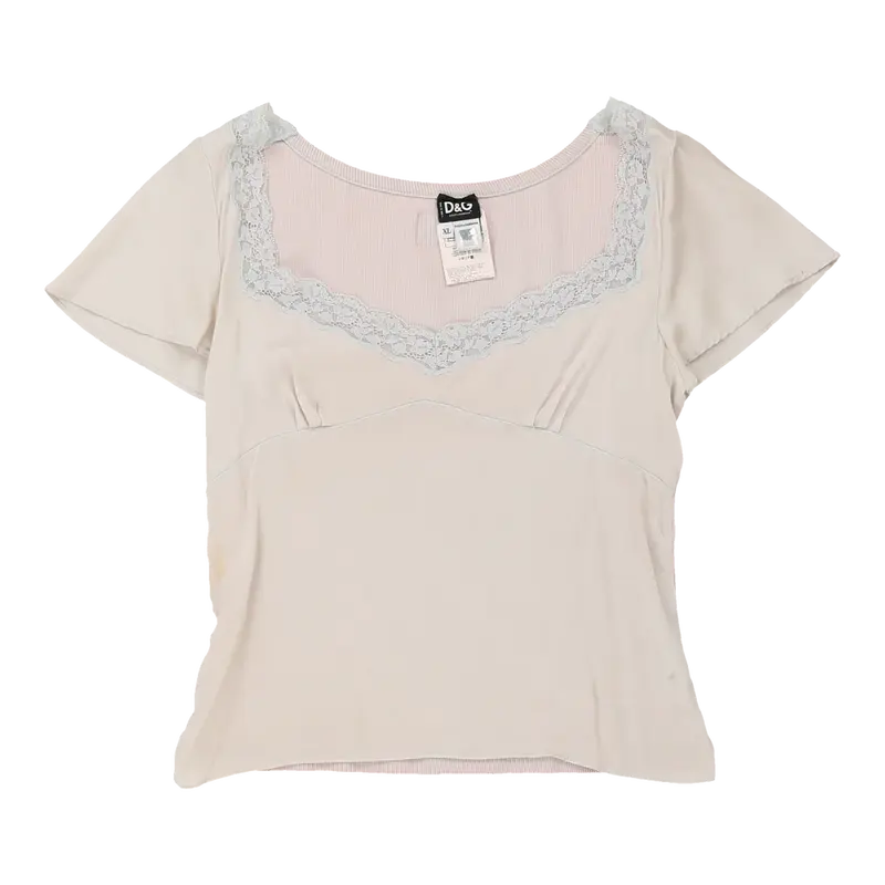 Dolce & Gabbana Top - XL Pink Silk Blend | Size: x-large