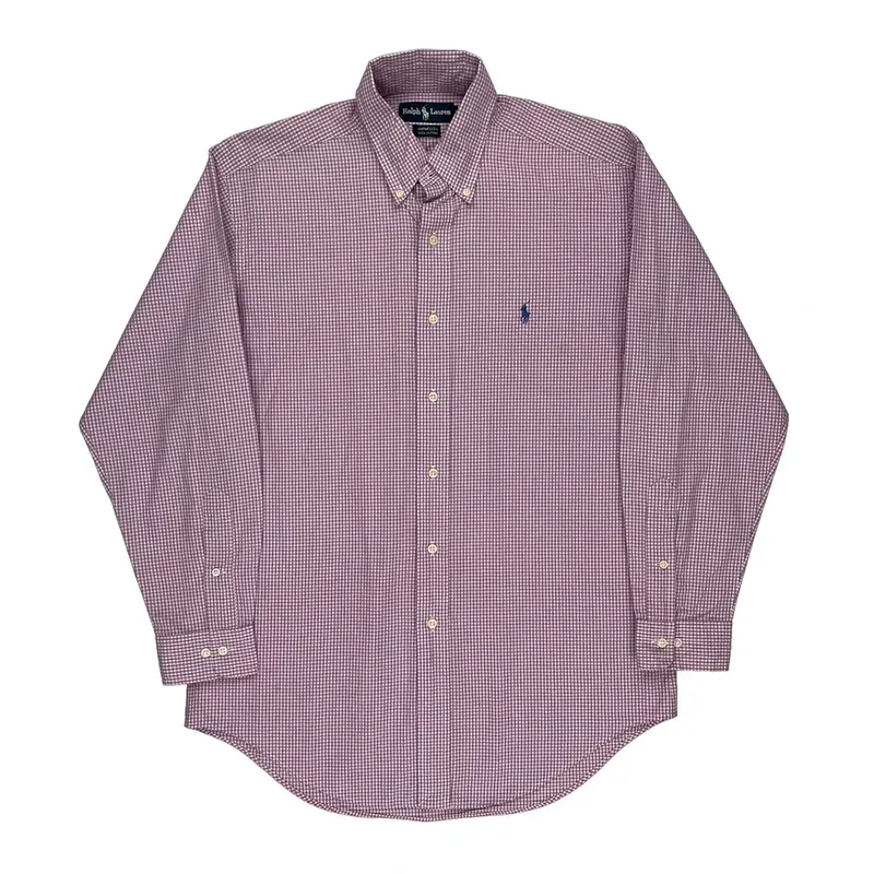Ralph Lauren Checked Shirt - Medium Pink Cotton | Size: medium