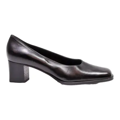 MAJORA Pump Heels Black Leather Womens UK 6