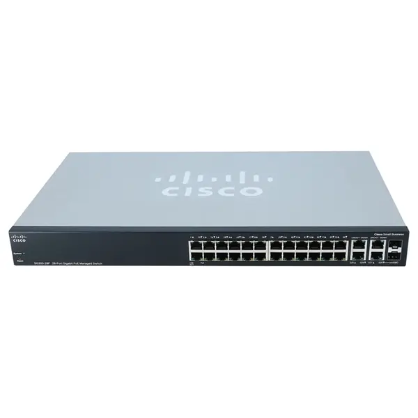 SG300-28P Cisco SM 300 24-Port PoE 2x Port RJ45 2x combo SFP Switch