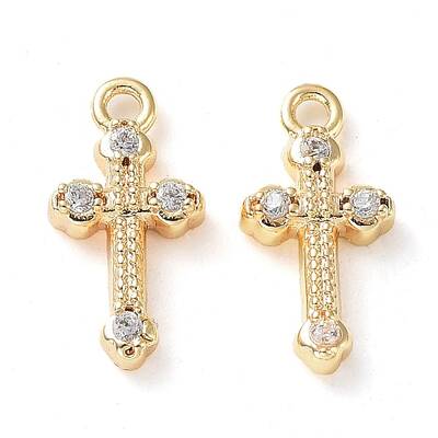 Rack Plating Brass Micro Pave Cubic Zirconia Pendants