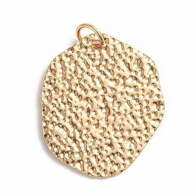 304 Stainless Steel Hammered Pendants