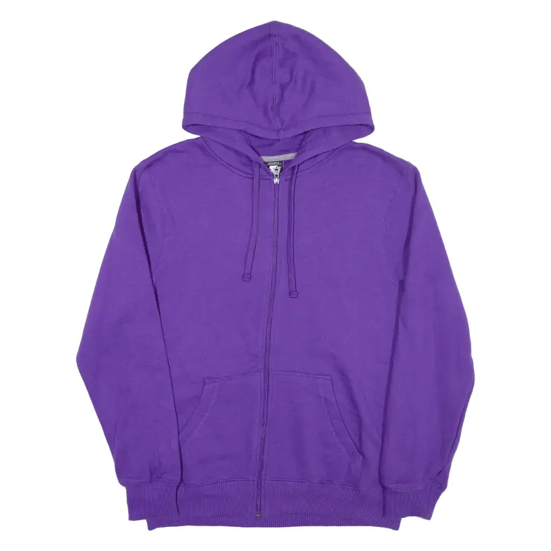 STARTER Hoodie Purple Full Zip Womens M