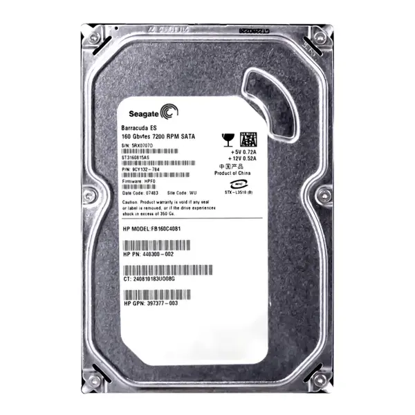 440300-002 HP 160GB 1.5Gb/s SATA 7200 3.5-inch Hard Drive