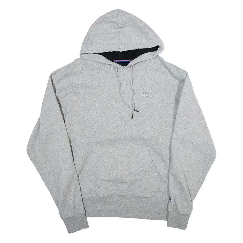 CHAMPION Mens Grey Hoodie L