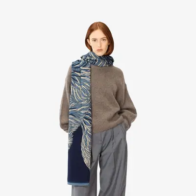 Scarf Et201fr24 Navy | Color: NAVY | Size: U