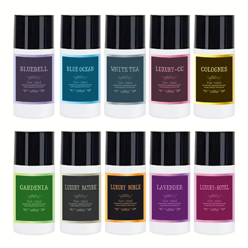 10PCS Car Air Freshener Essential Oil Refill - Long-lasting Scented Perfume For Home Fragrance,Car Aroma Dffuser,Luxury Gift ...