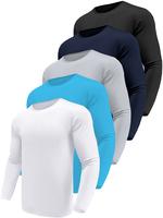 DALAVCH  5 Pack fathersdaygifts  Long Sleeve Shirts for Men Moisture Wicking UPF SPF Sun Protection Tee Shirts Workout T Shir...