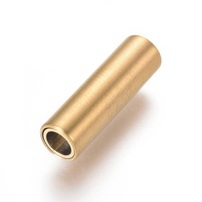 304 Stainless Steel Magnetic Clasps with Glue-in Ends