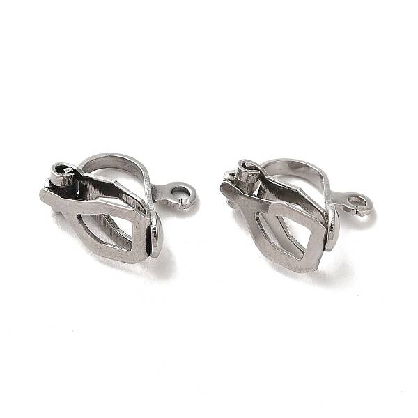 Tarnish Resistant 304 Stainless Steel Clip-on Earring Findings