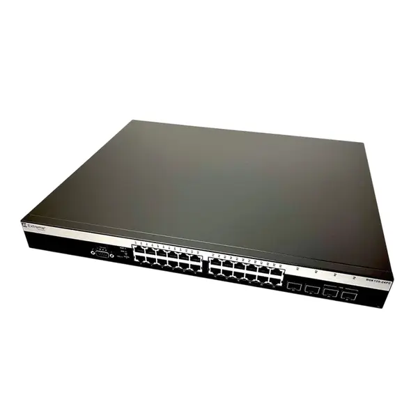 Extreme Networks B5K125-24P2 | B-Series B5K125-24P 24 x Ports PoE 10/100/1000Base-T + 2 x Shared SFP Ports + 2 x SFP+ Ports L...