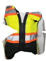 FX Safety Black Series Class 2 High Visibility Safety Vest Meets ANSI/ISEA Standards for Construction Traffic Control Warehou...