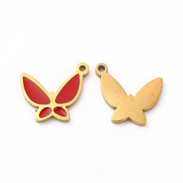 Ion Plating(IP) 304 Stainless Steel Enamel Pendants