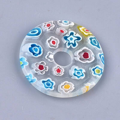 Handmade Millefiori Lampwork Pendants