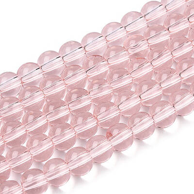 Transparent Glass Beads Strands