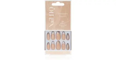 Nail HQ Almond Sparkling Wine Sippin' Fake Nails 24pcs