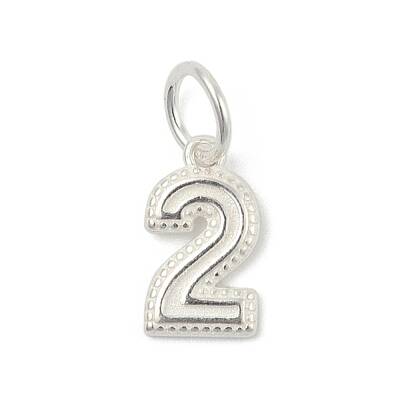 Number Series 925 Sterling Silver Charms