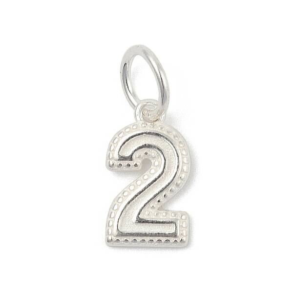 Number Series 925 Sterling Silver Charms