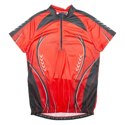 CRIVIT SPORTS Cycling Mens Jersey Red 1/4 Zip L