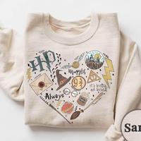 HP Witch Heart Shirt, Wizard Shirt, Witch Heart Valentine, Magic Wand Shirt, All This Time Always sweatshirt, Potter sweatshi...