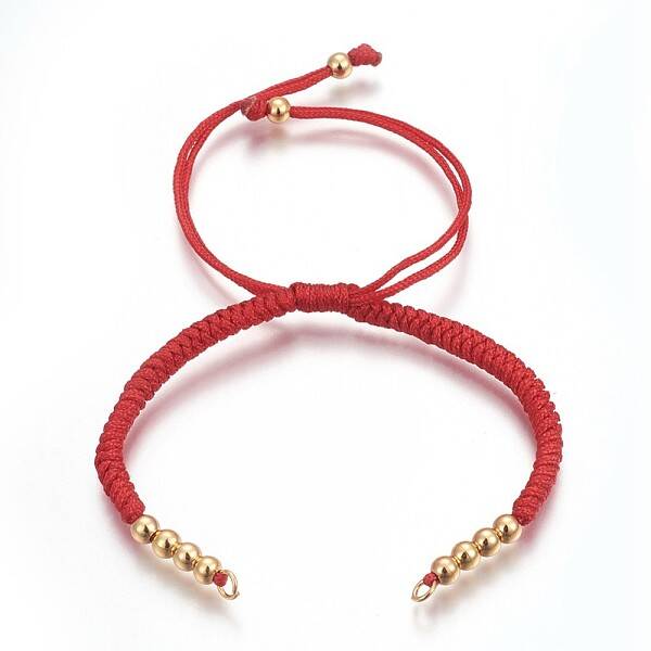 Nylon Cord Braided Bead Bracelets Making