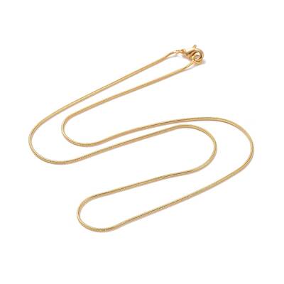 Brass Square Snake Chain Necklaces