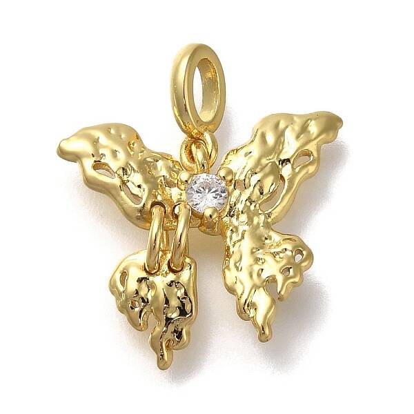 Rack Plating Brass Micro Pave Cubic Zirconia Pendants
