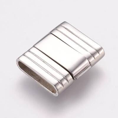 Tarnish Resistant 304 Stainless Steel Fold Over Clasps