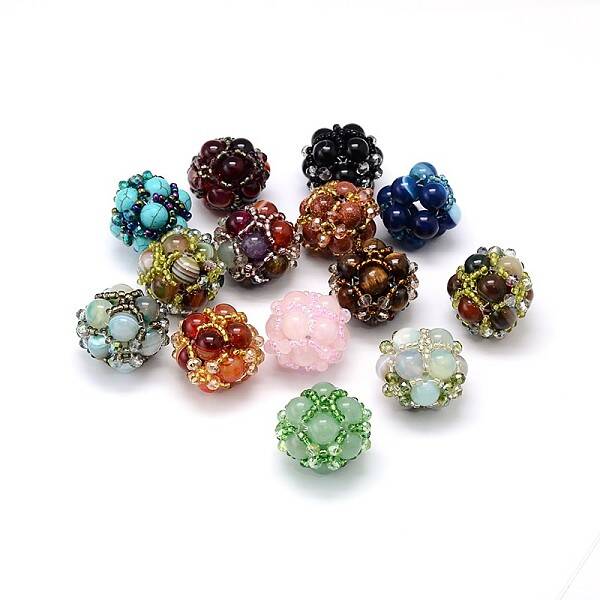 Natural & Synthetic Mixed Stone Beads