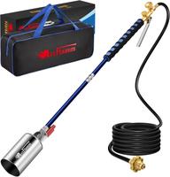 1,800,000 BTU Propane Torch Weed Burner Kit with Storage Bag, Weed Torch with 10 FT Hose, Self Igniter Weed Flame Torch for F...