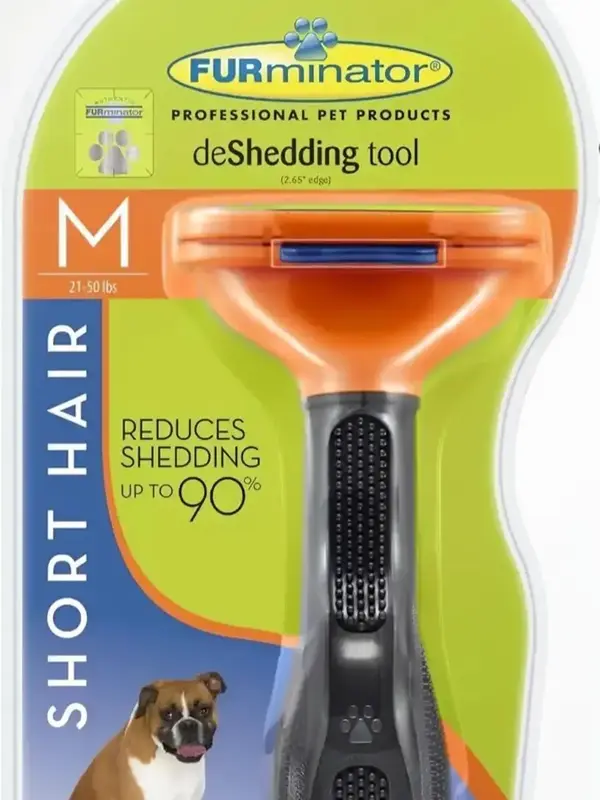 FURminator Short Hair deShedding Tool for Pets