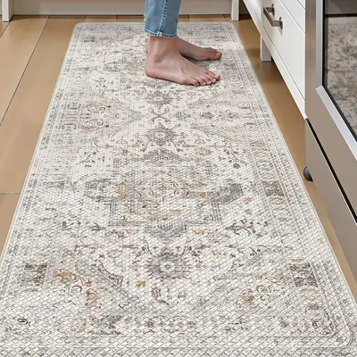 LUMI Kitchen Mat Anti Fatigue Cushioned, Memory Foam Padded Standing Rug Waterproof, Non Slip Comfort Floor Runner for Home, ...