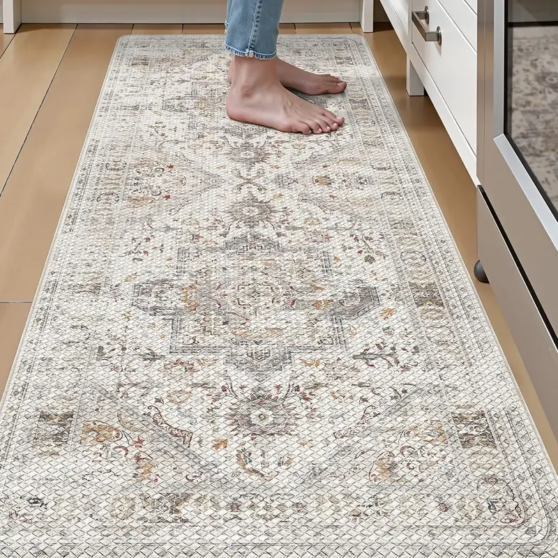 LUMI Kitchen Mat Anti Fatigue Cushioned, Memory Foam Padded Standing Rug Waterproof, Non Slip Comfort Floor Runner for Home, ...