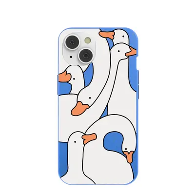 Electric Blue Silly Goose iPhone 14/16e Case