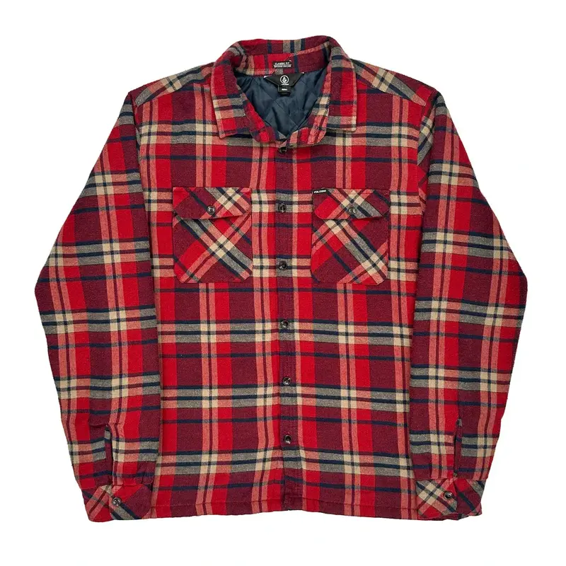 Volcom Jacket - Large Red Cotton