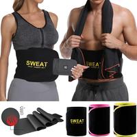Sauna Sweat Belt for Women and Men Tummy Control Shapewear Waist Trainer Cincher Belt for Yoga Training Gym Workout, Fajas Pa...