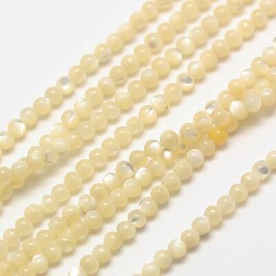 Shell Round Beads Strands