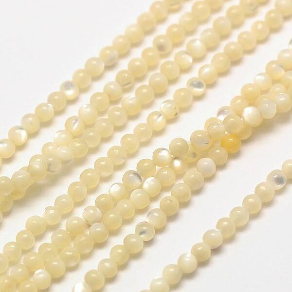 Shell Round Beads Strands