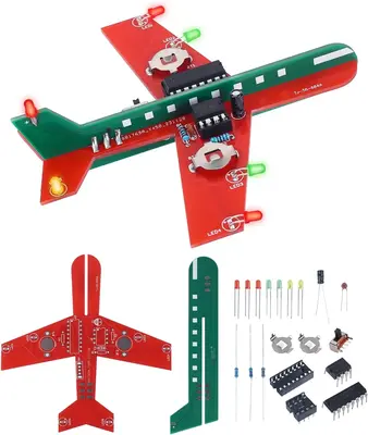 DIY Soldering Practice Project Kit for Beginners, 3 Color LED Flashing Lights Soldering Project Kit for High School Student ...