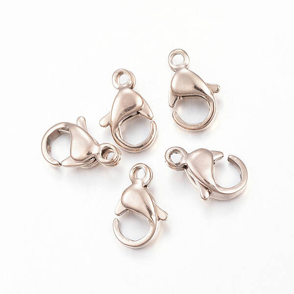 Ion Plating(IP) 304 Stainless Steel Lobster Claw Clasps